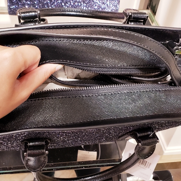 KATE SPADE MEDIUM CAMERON GLITTER SATCHEL - Picture 4 of 6